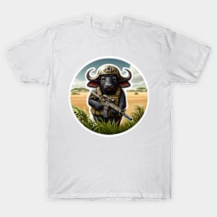 African Buffalo Tactical T-Shirt